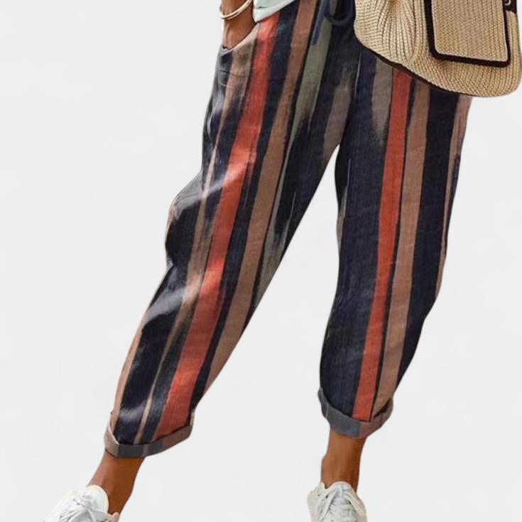 Pantalons en Lin à Coupe Détendue et Style Intemporel