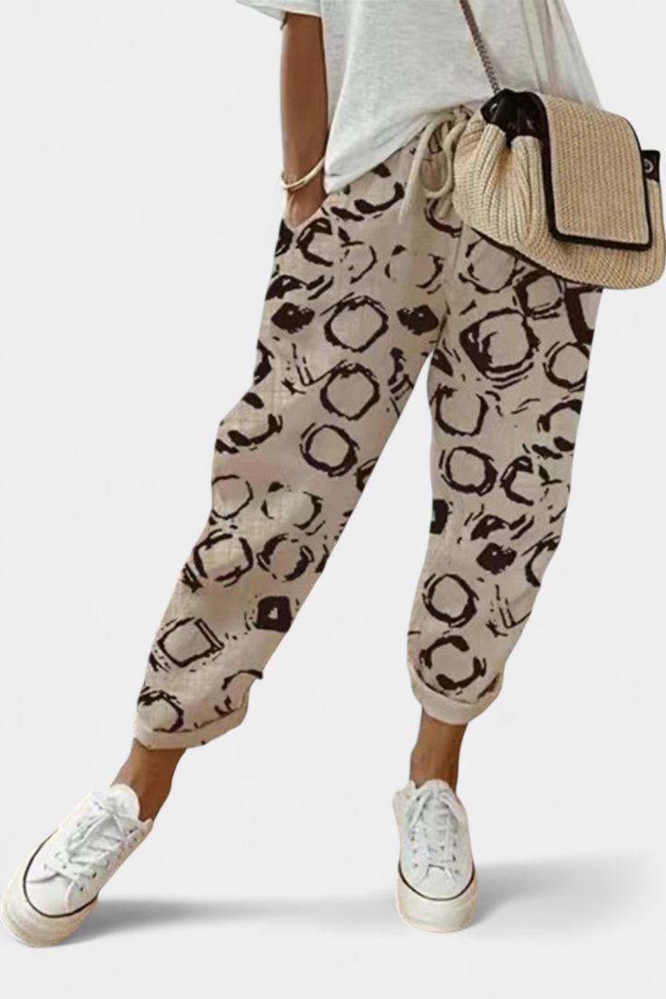 Pantalons en Lin à Coupe Détendue et Style Intemporel