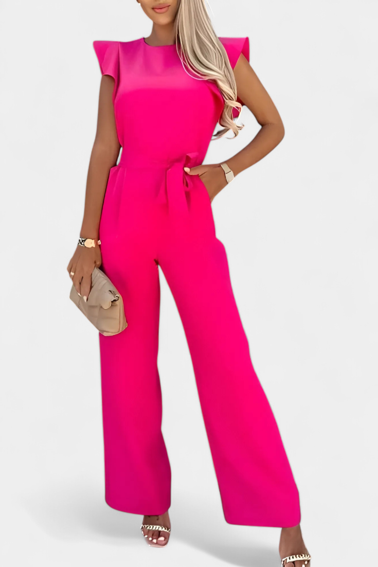 Shalonda Mono Élégant sans Manches avec Nœud