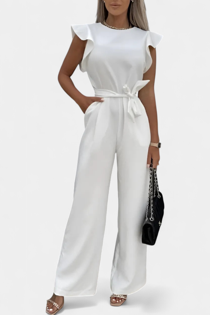 Shalonda Mono Élégant sans Manches avec Nœud