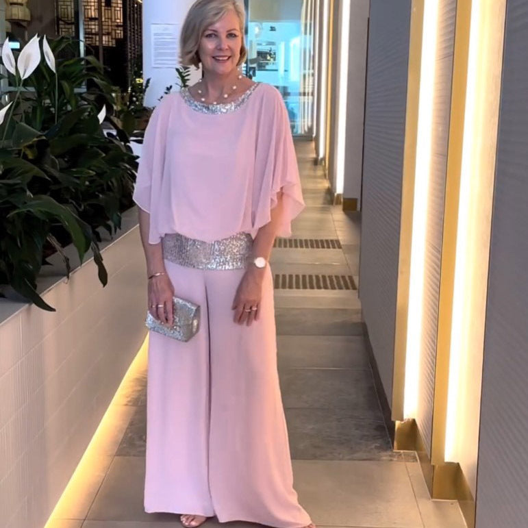 Lillian | Ensemble Élégant Chic à Manches Amples