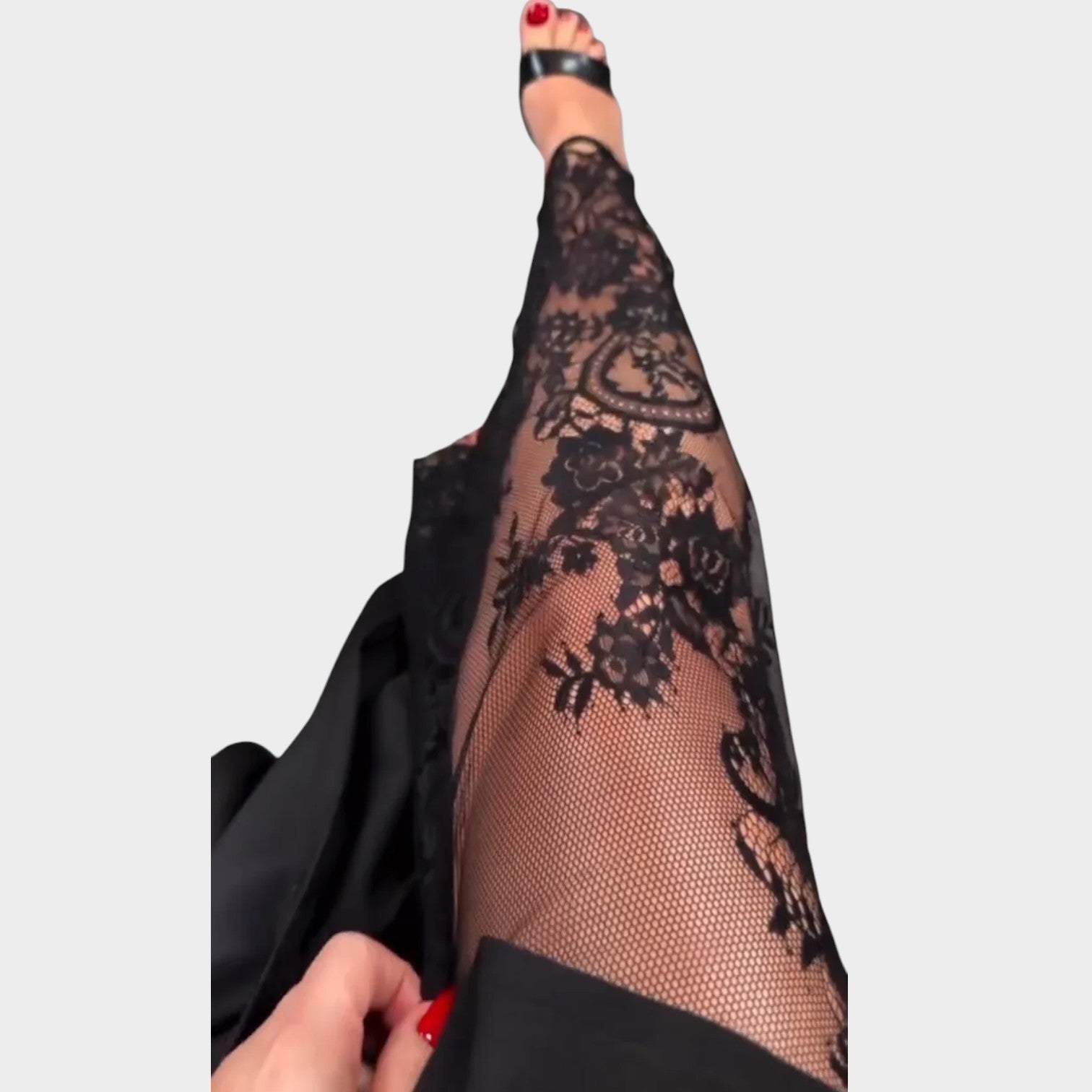 Pantalon Statement avec Détails en Dentelle