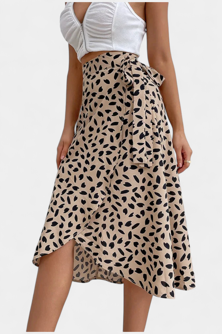 Jupe Enveloppante Boho Camila avec Imprimé Asymétrique