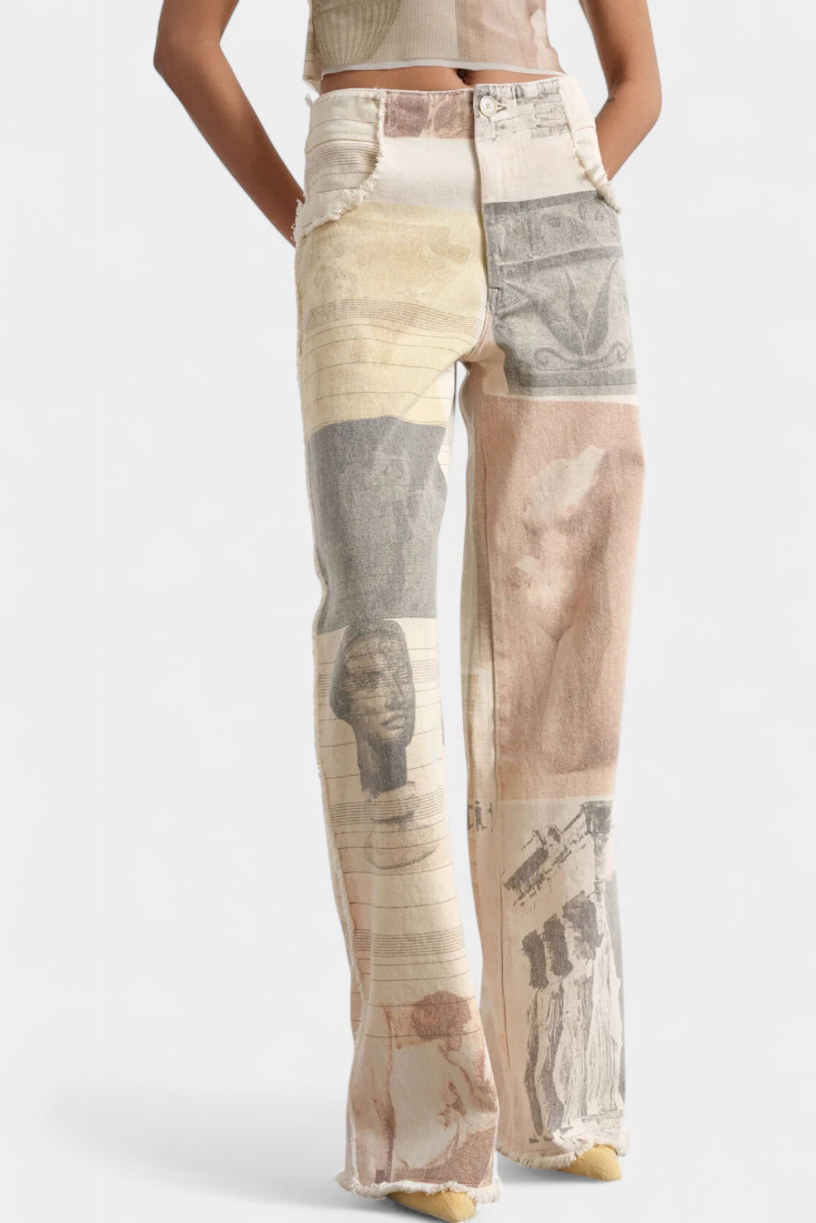 Jeans Paula à Jambes Élargies