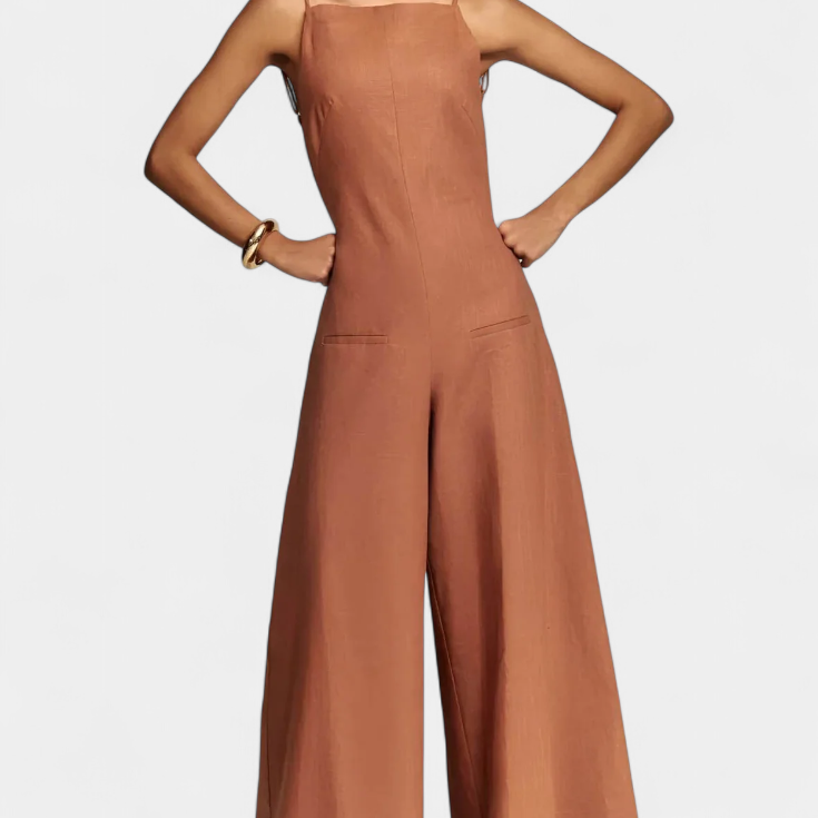 Belén Mono Halter à Jambes Amples avec Chute Radieuse