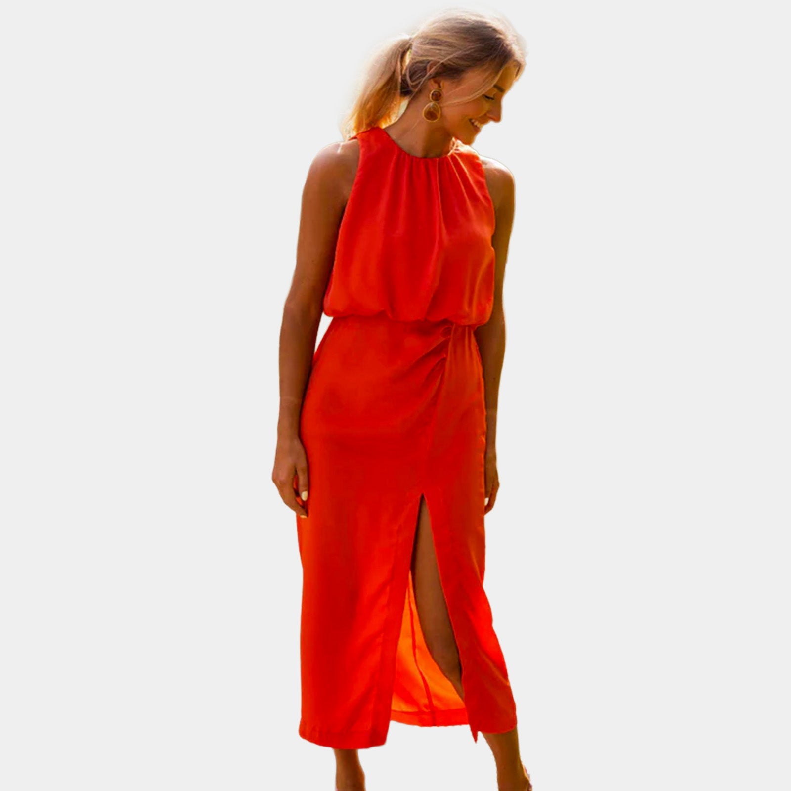 Liene - Robe Midi Élégante