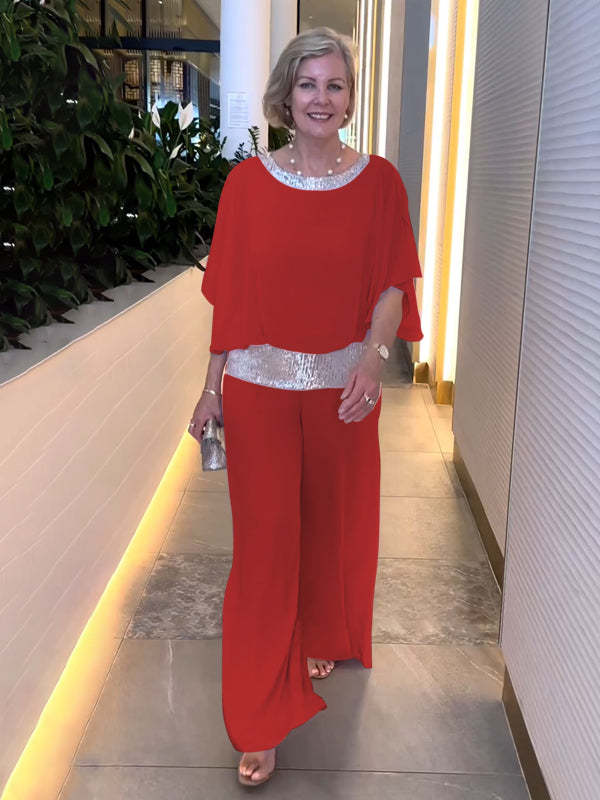 Lillian | Ensemble Élégant Chic à Manches Amples