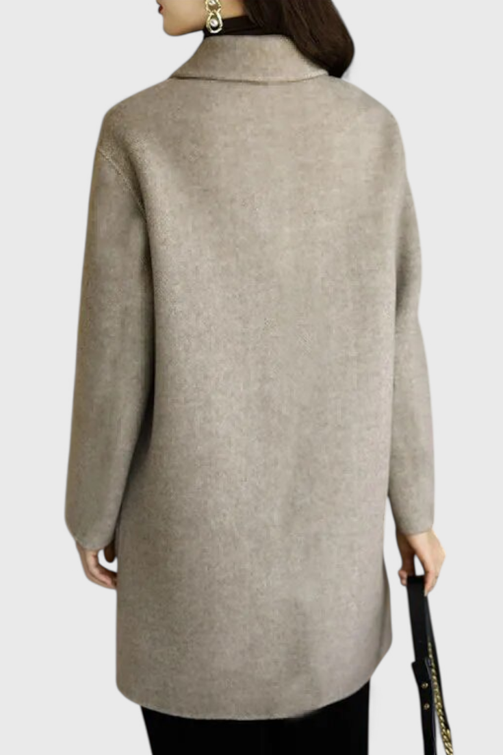 Camille | Manteau en Laine Classique à Double Boutonnage