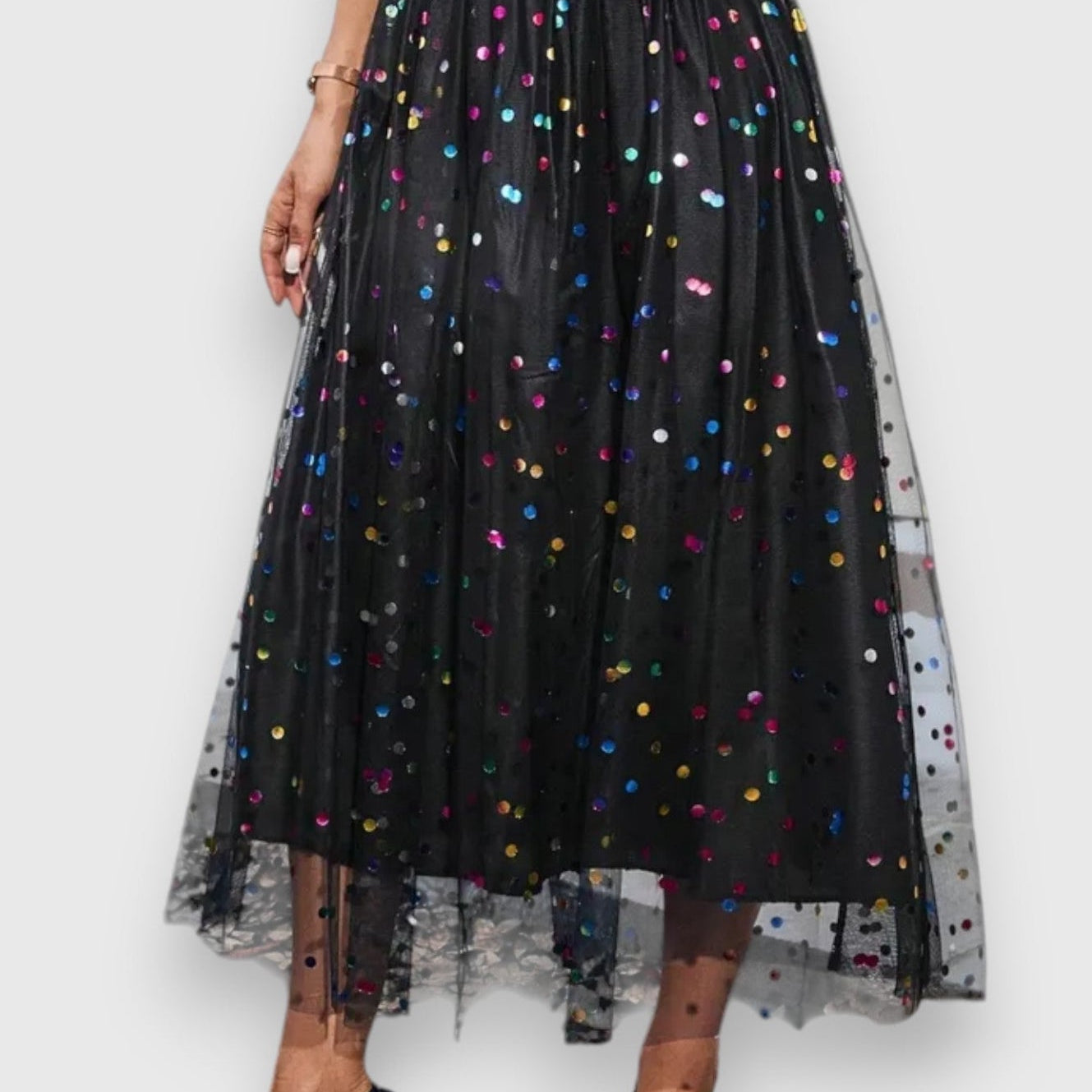 Jupe à Pois Colorée Claire