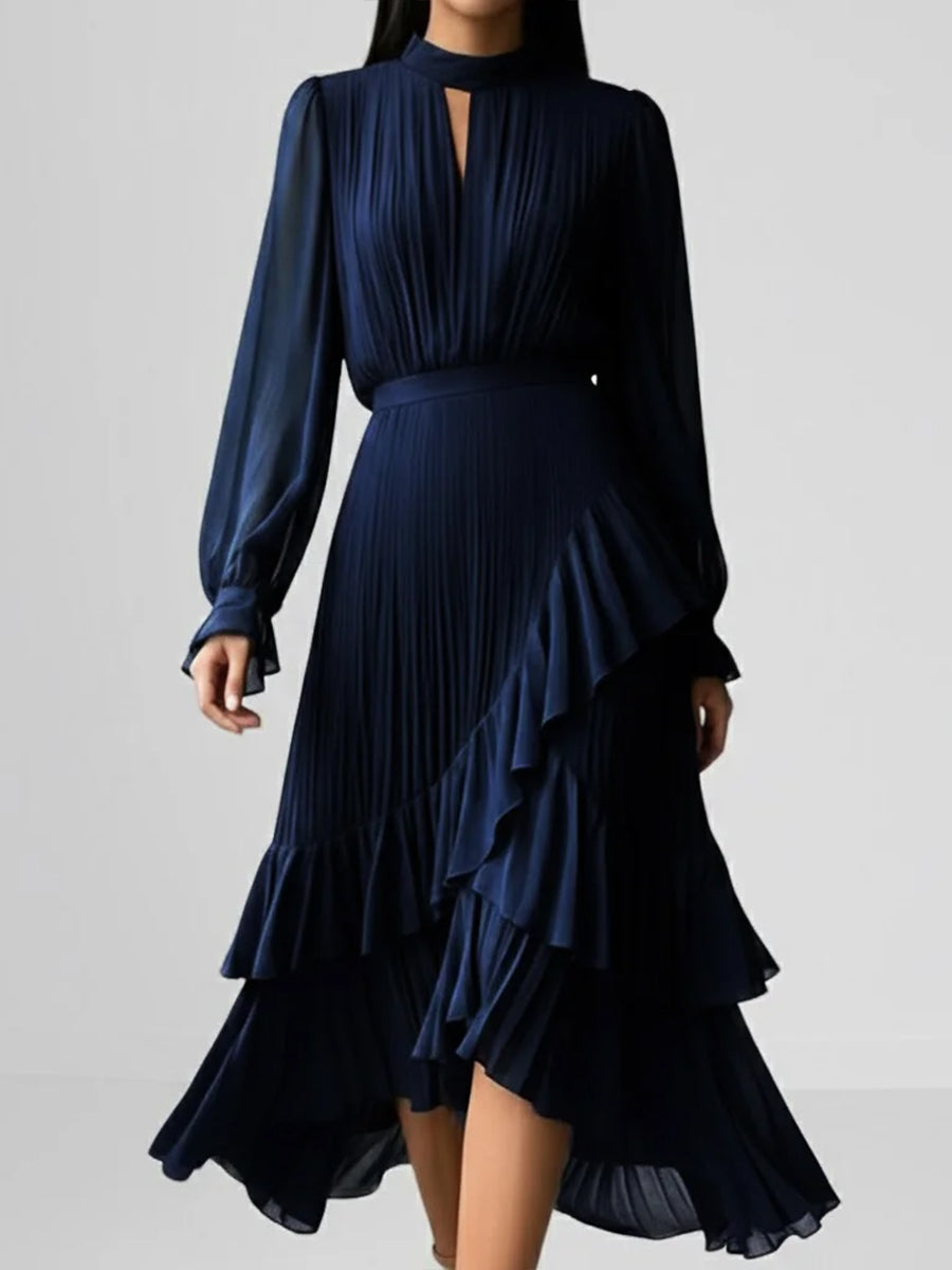 Robe en Chiffon Plissé Élégante