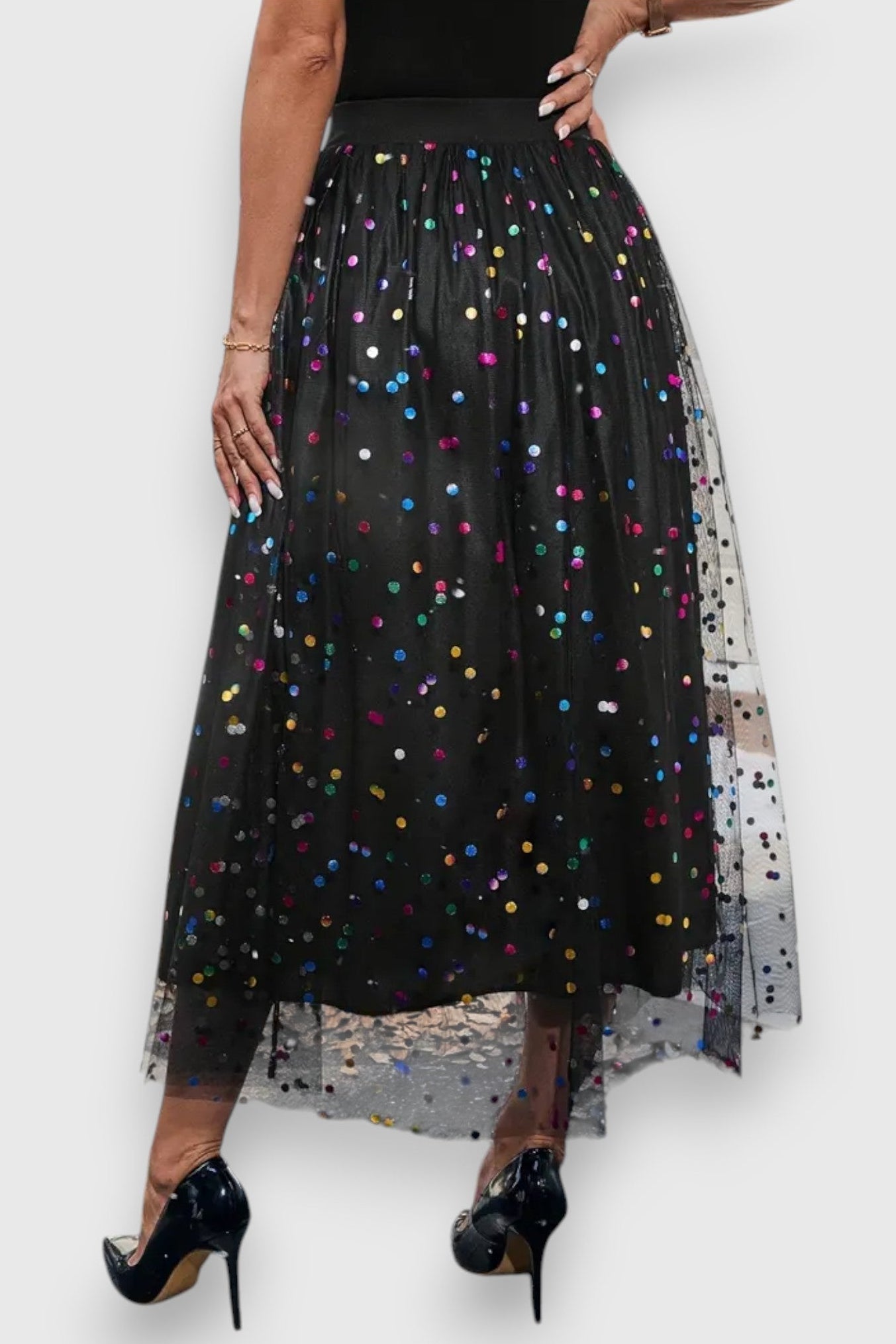 Jupe à Pois Colorée Claire