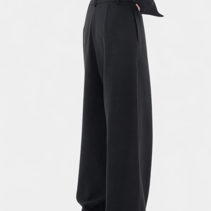 Pantalons Oaklyn Droits avec Drapé Moderne