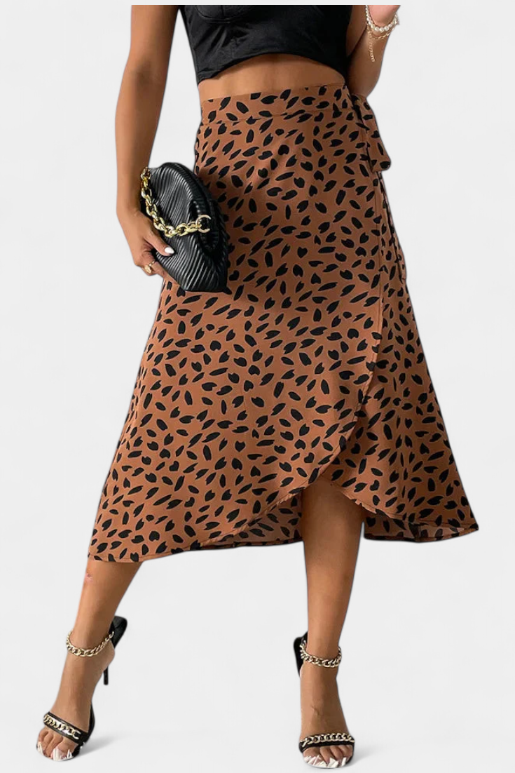 Jupe Enveloppante Boho Camila avec Imprimé Asymétrique