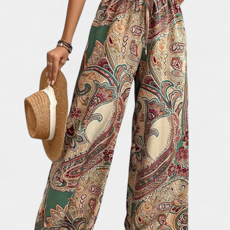 Pantalons d'été à jambes larges Vitoria