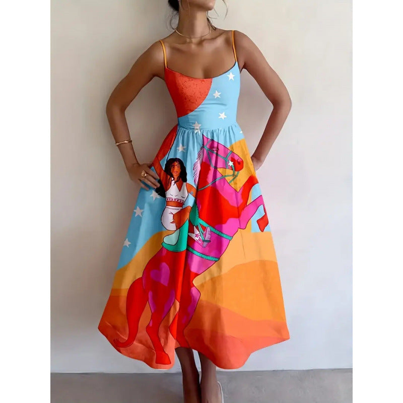 Solavienne | Robe Midi Muse du Couchant