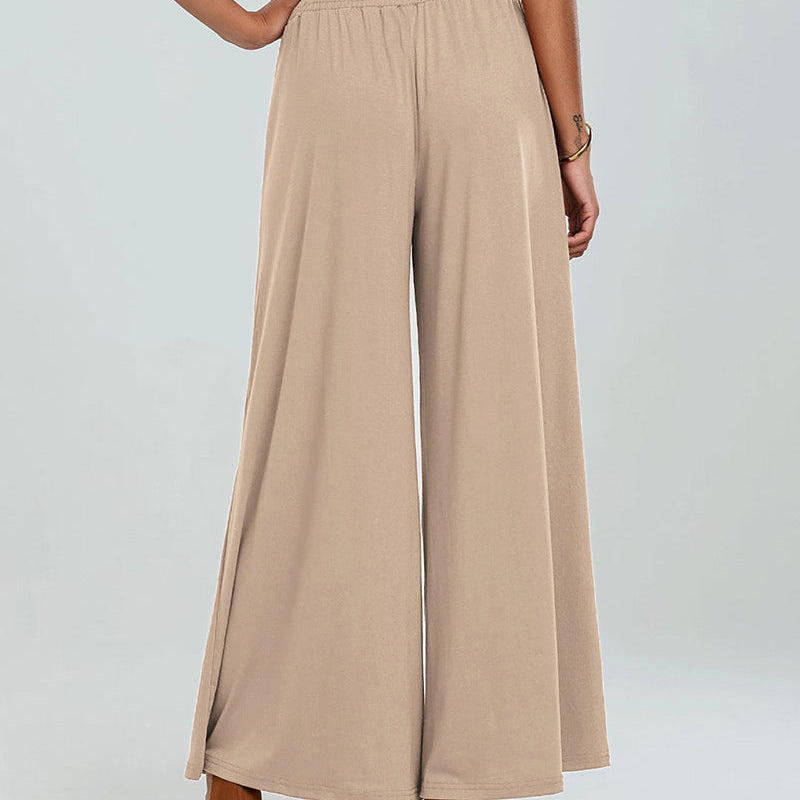 Pantalon Poche Taille Élastique Bootcut