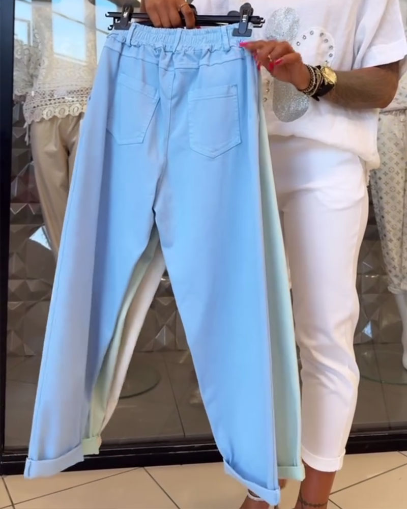 Pantalon Casual Stretch Droit