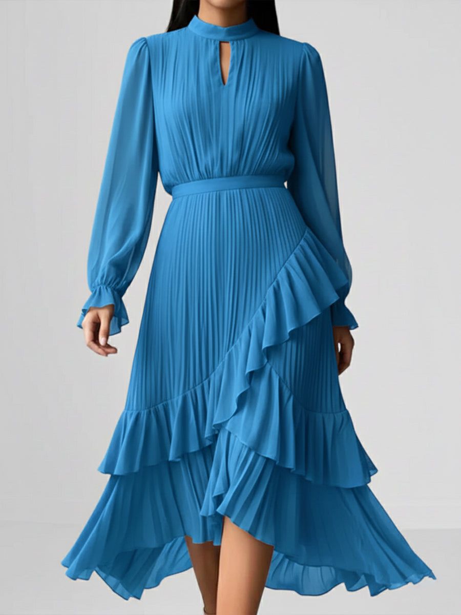 Robe en Chiffon Plissé Élégante