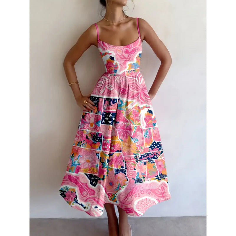 Rosavelle | Robe Midi Jardin de Fard