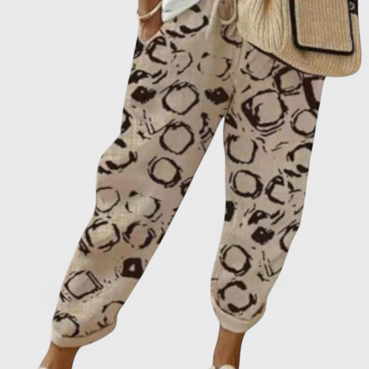 Alba Pantalon Large Taille Haute