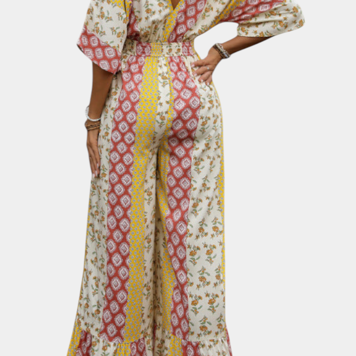 Ayana Mono Bohémien avec Manches Fluides