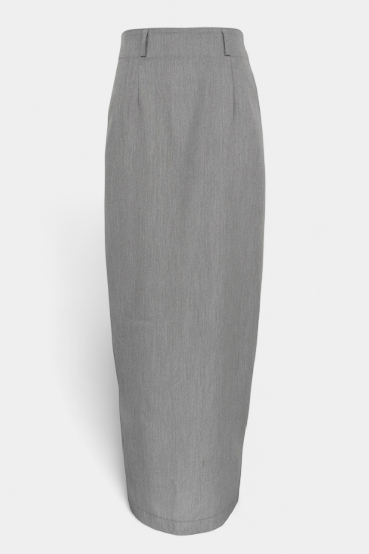 Jupe Sherrie Taille Haute avec Fente Arrière