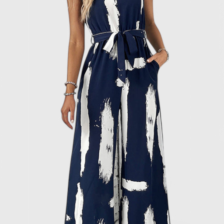 Mono Zola à Jambes Larges Imprimé