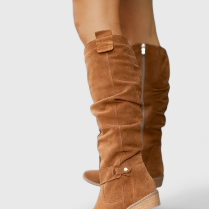 Celine Bottes Hautes de Style Rétro