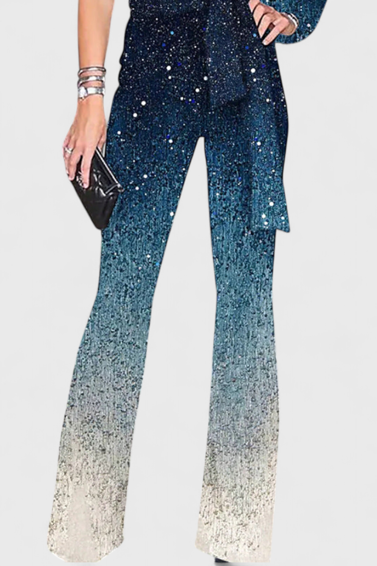 Cintia Mono Asymétrique avec Brillants Dégradés