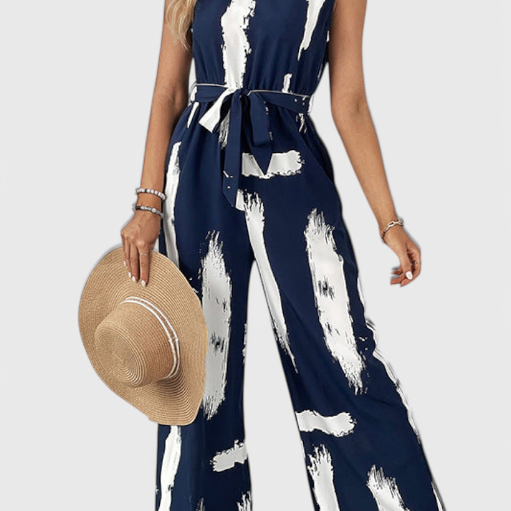 Mono Zola à Jambes Larges Imprimé