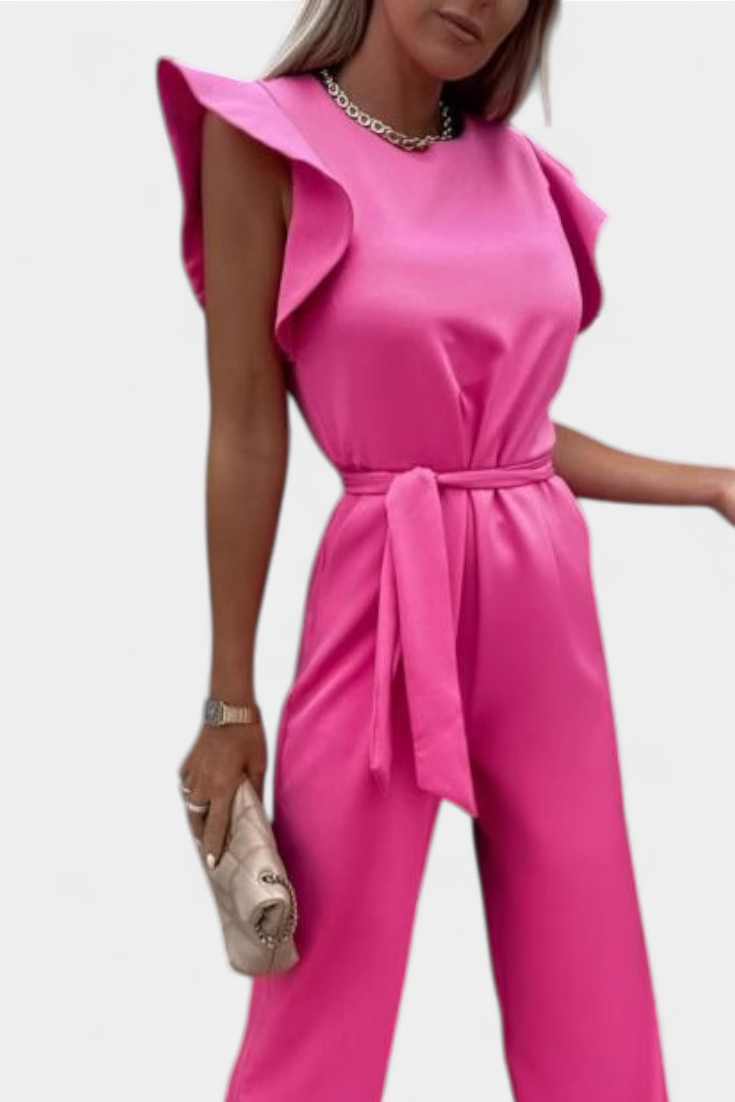 Shalonda Mono Élégant sans Manches avec Nœud