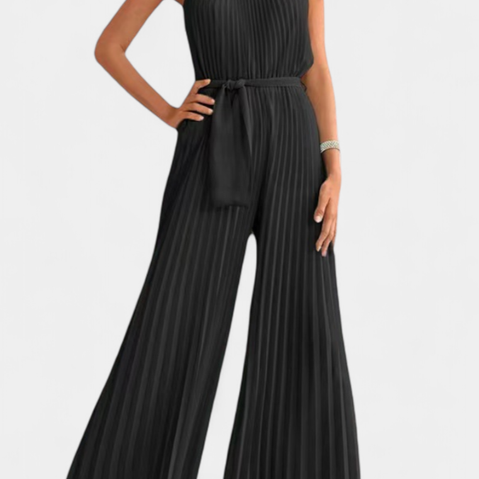 Combinaison Patrizia Palazzo Plissée avec Col Halter