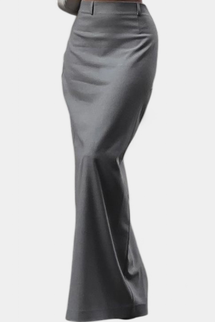 Jupe Sherrie Taille Haute avec Fente Arrière