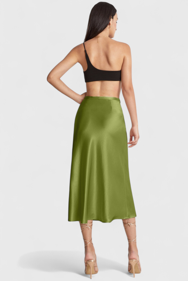 Jupe Midi Maxima avec Taille Haute