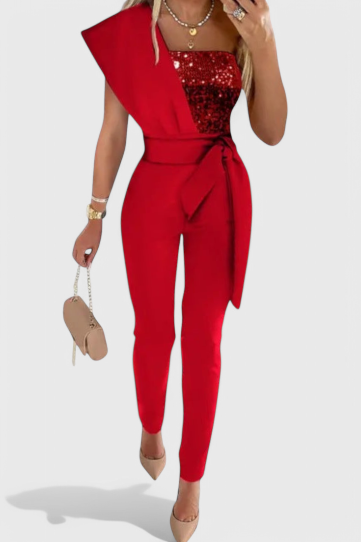 Mono Layla en Sequins à Une Épaule