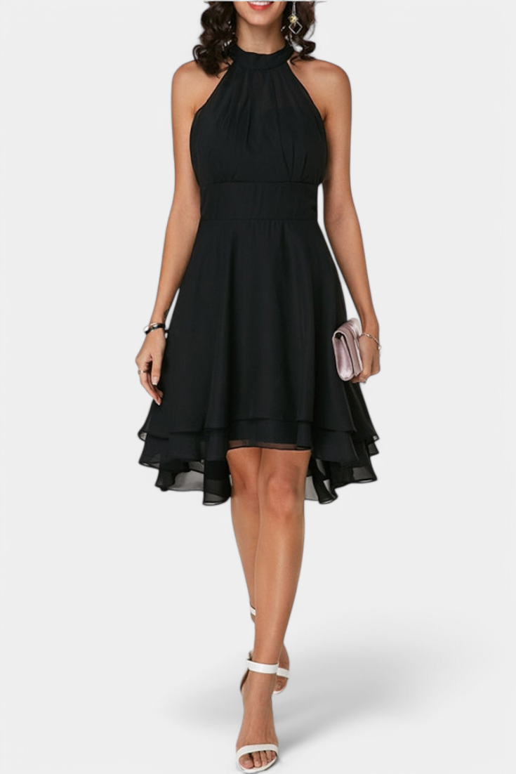 Anouk Robe en Gaze avec Volants et Silhouette Ajustée