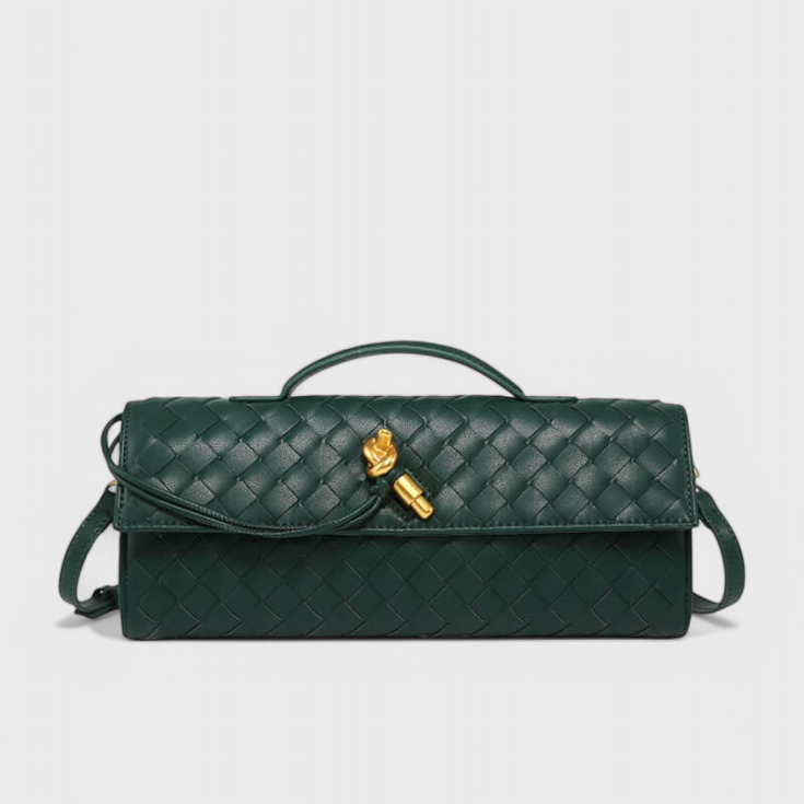 Clutch Melanie avec Détail de Nœud Doré