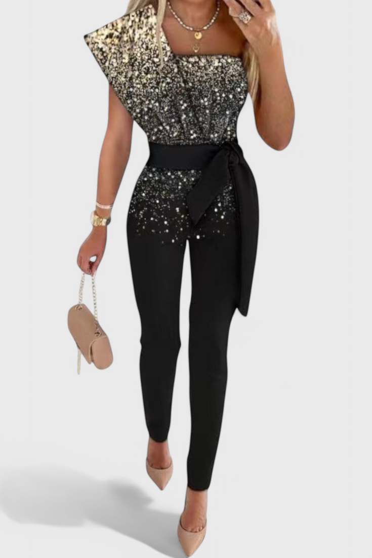Mono Layla en Sequins à Une Épaule