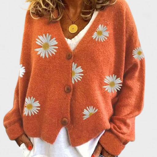 Teresa | Cardigan avec broderie florale