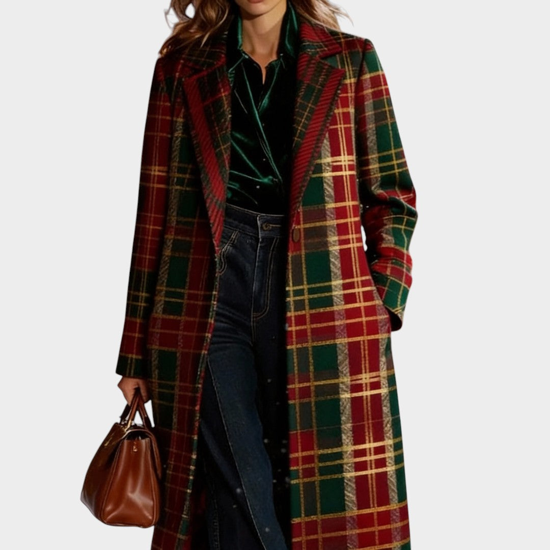 Clara™ | Manteau classique à carreaux