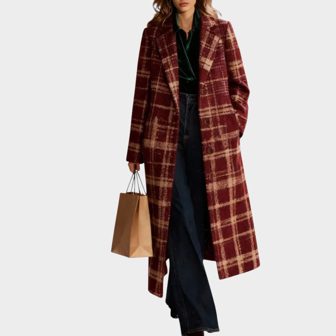 Clara™ | Manteau classique à carreaux