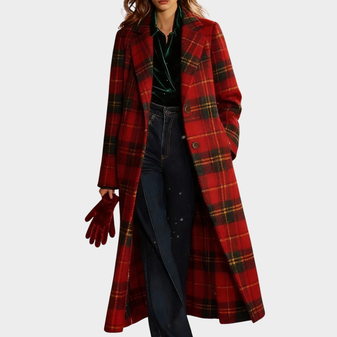 Clara™ | Manteau classique à carreaux