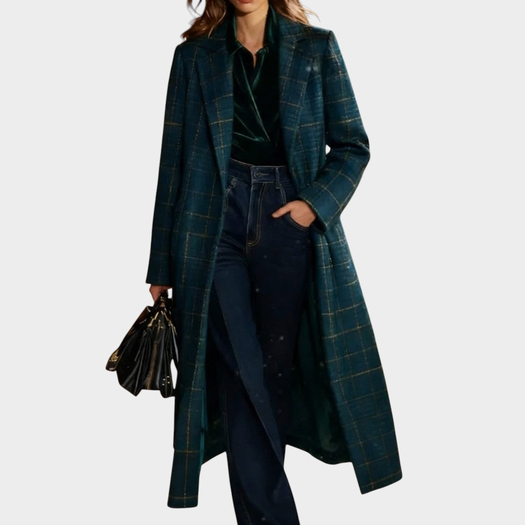 Clara™ | Manteau classique à carreaux