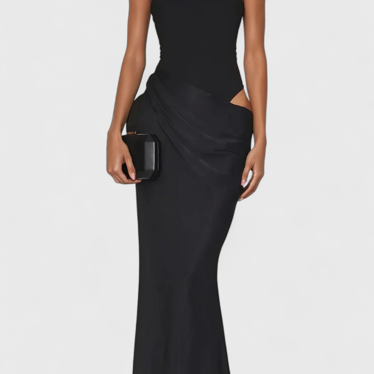 Robe Maxi Mafalda avec Style Tank Top et Silhouette Élancée