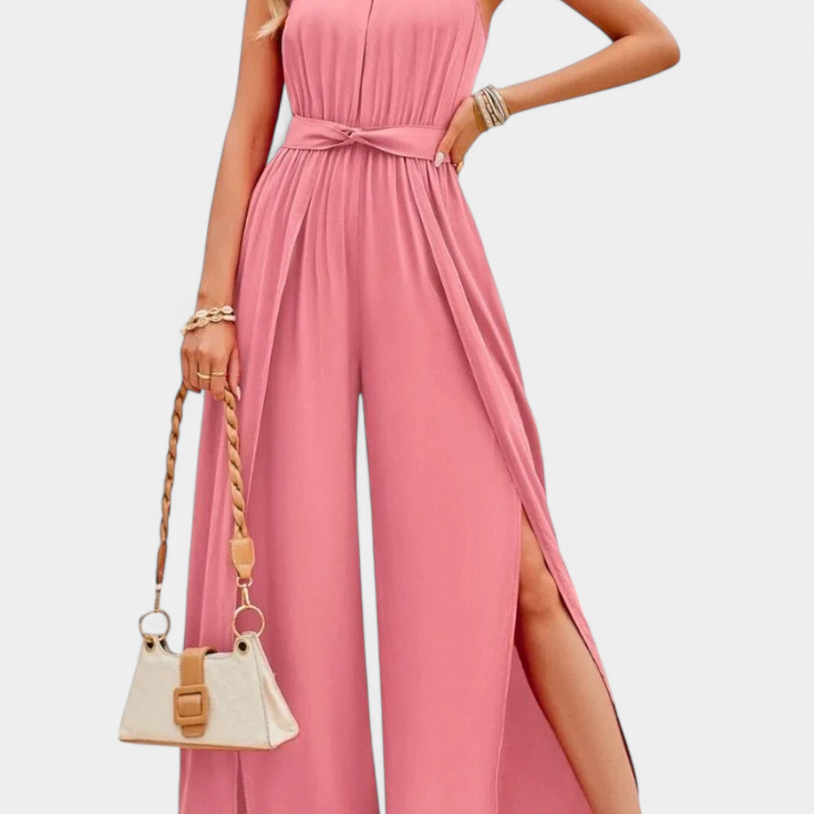 Nyree Mono Asymétrique avec Cut-Out et Manches à Nœud