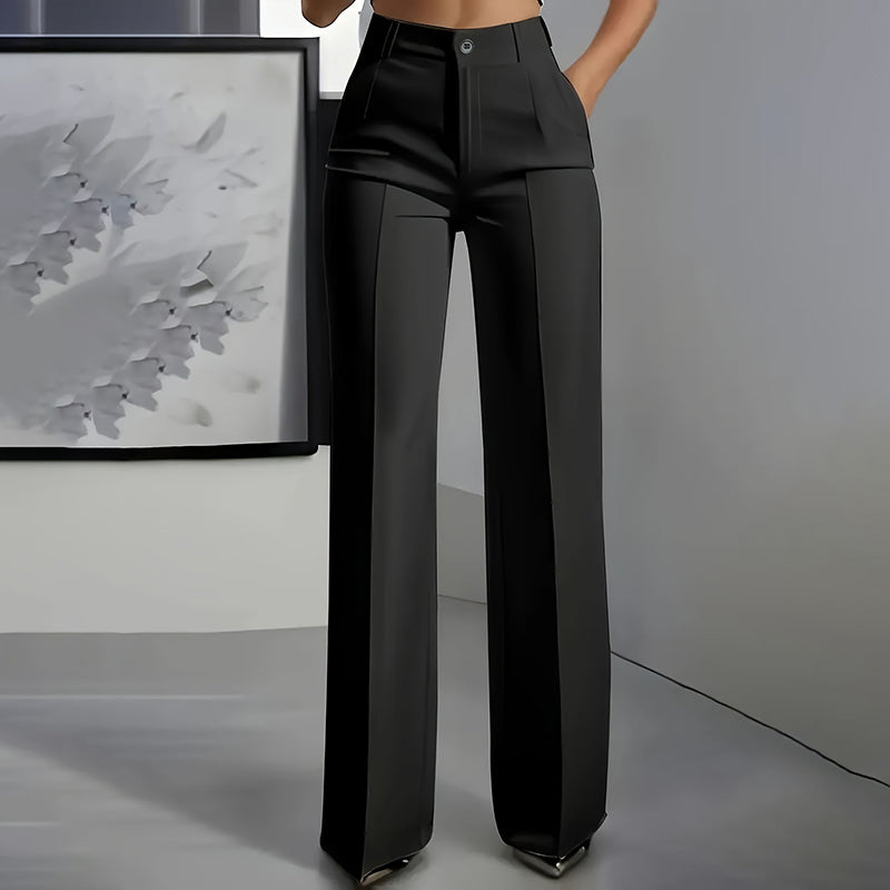 Pantalon de Costume Taille Haute Elegancia – Silhouette Élancée, Jour après Jour