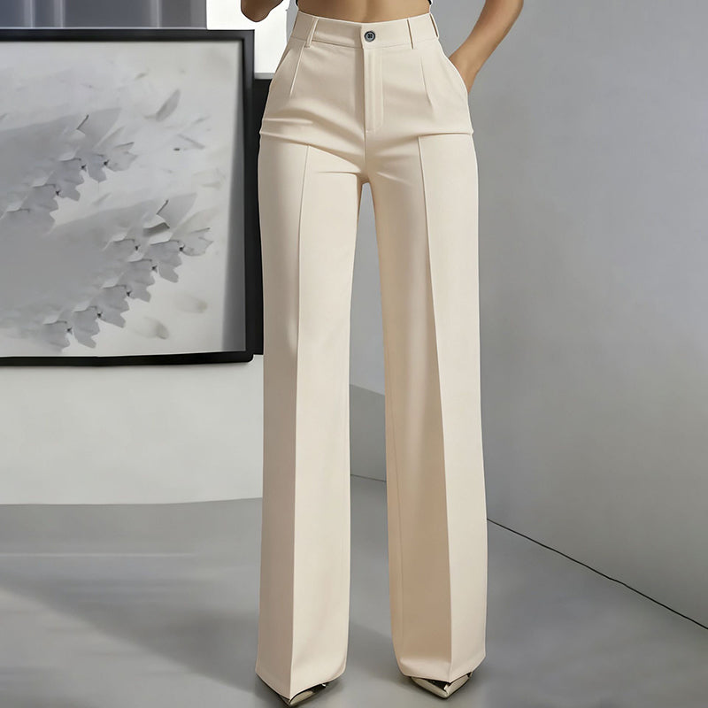 Pantalon de Costume Taille Haute Elegancia – Silhouette Élancée, Jour après Jour